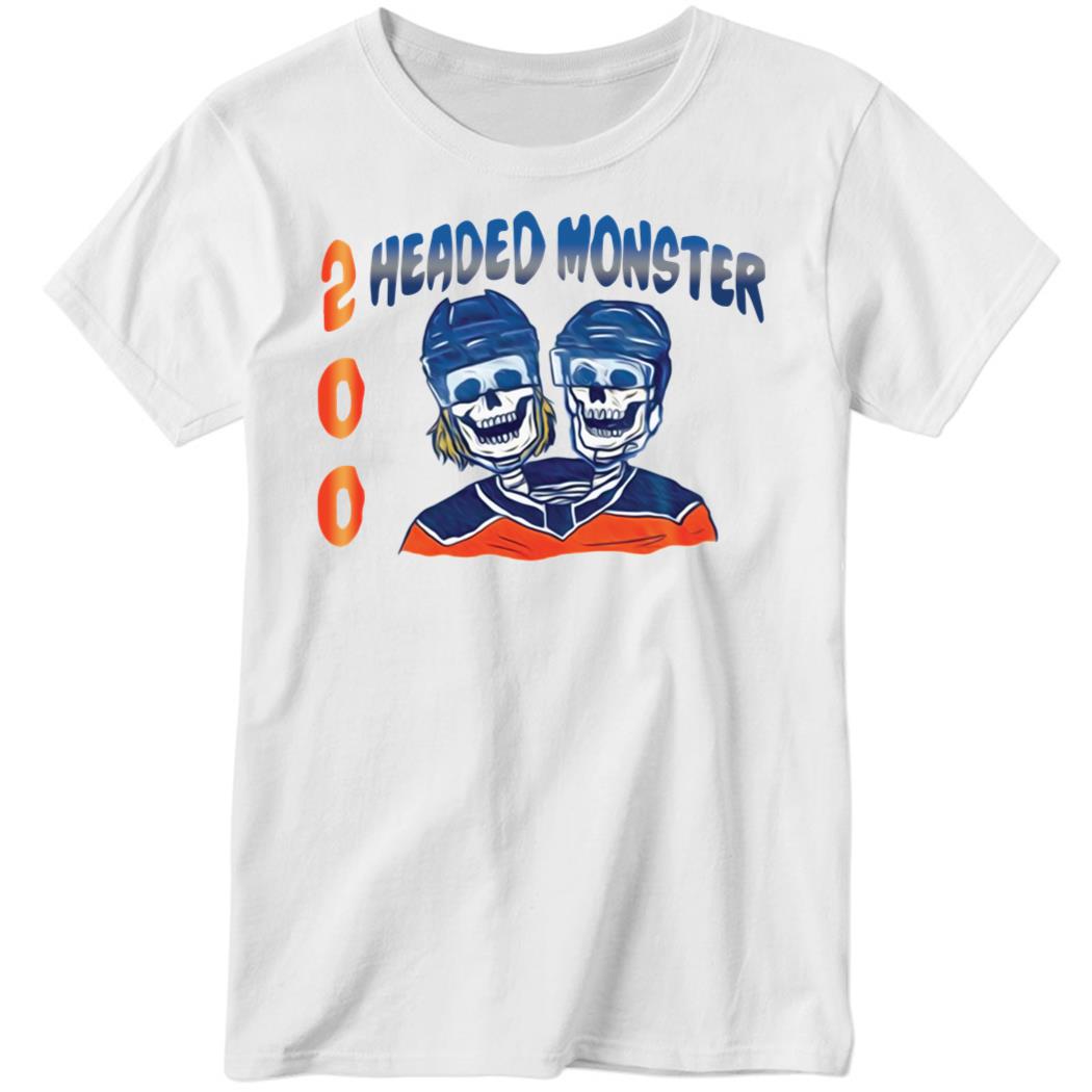 2 Headed Monster Edm Ladies Boyfriend Shirt
