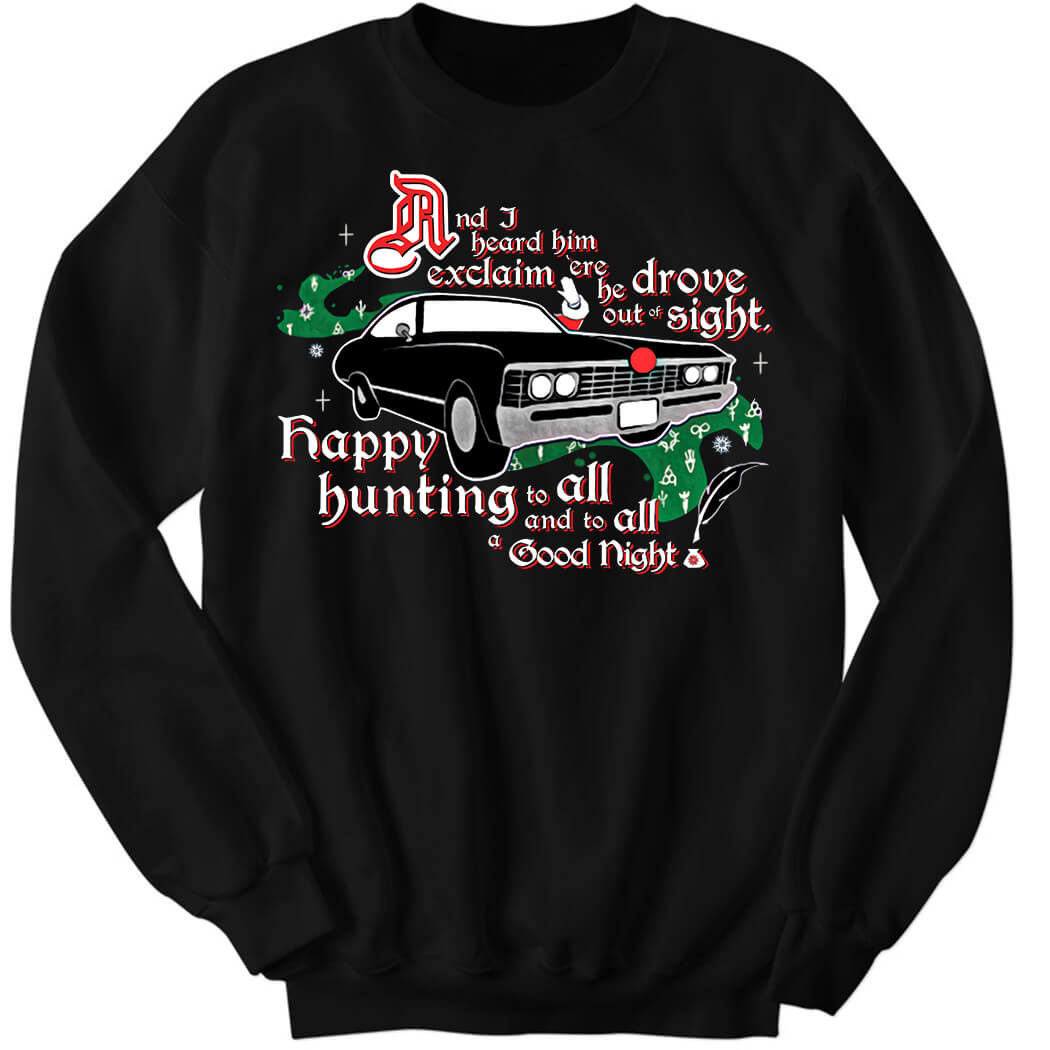 2021 SPN Happy Hunting Holiday Sweatshirt