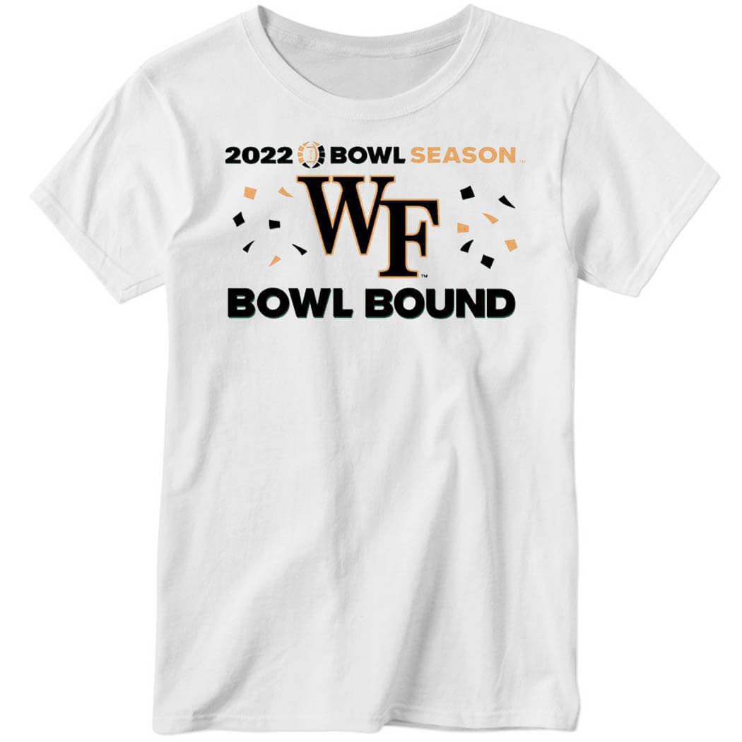 2022 Bowl Season WF Bowl Bound Ladies Boyfriend Shirt