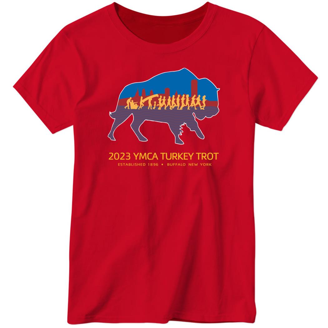 2023 YMCA unveils Turkey Trot Ladies Boyfriend Shirt