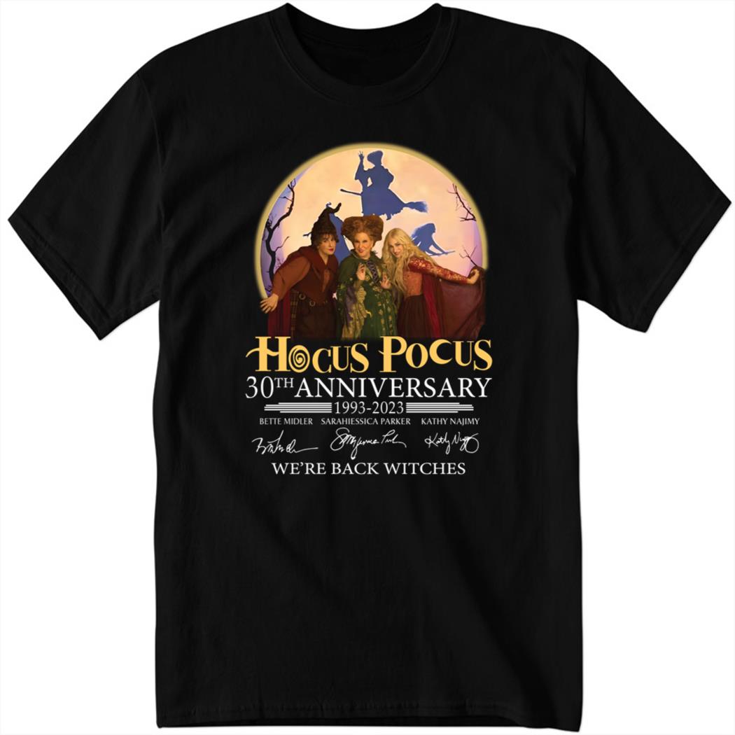 30th Anniversary Hocus Pocus Vintage Halloween Spooky Season 5 Shirt