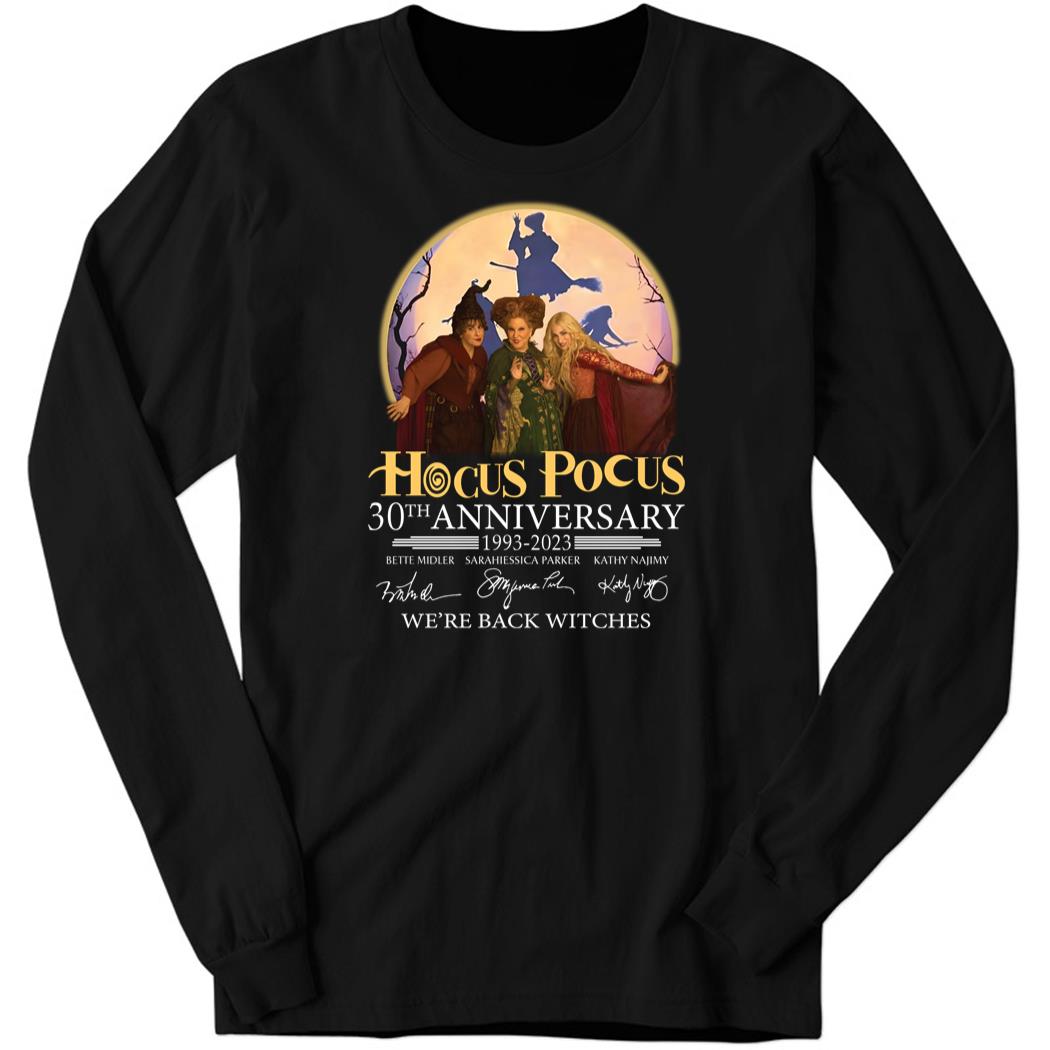 30th Anniversary Hocus Pocus Vintage Halloween Spooky Season 5 Long Sleeve Shirt