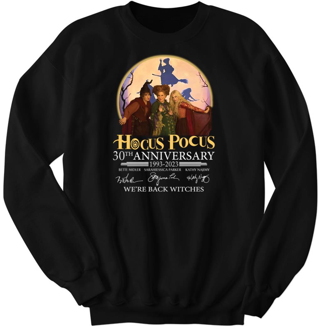 30th Anniversary Hocus Pocus Vintage Halloween Spooky Season 5 Sweatshirt