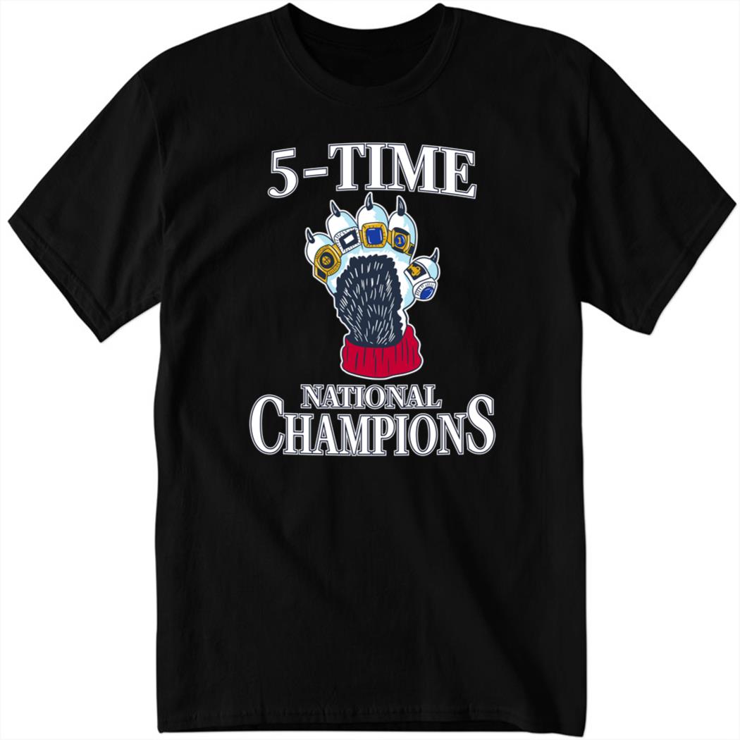 5 Time Champions Barstool Shirt