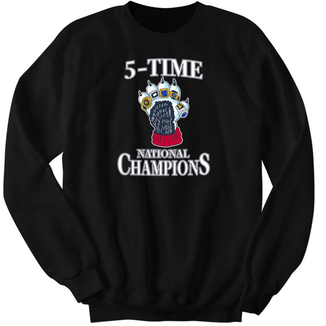 5 Time Champions Barstool Sweatshirt