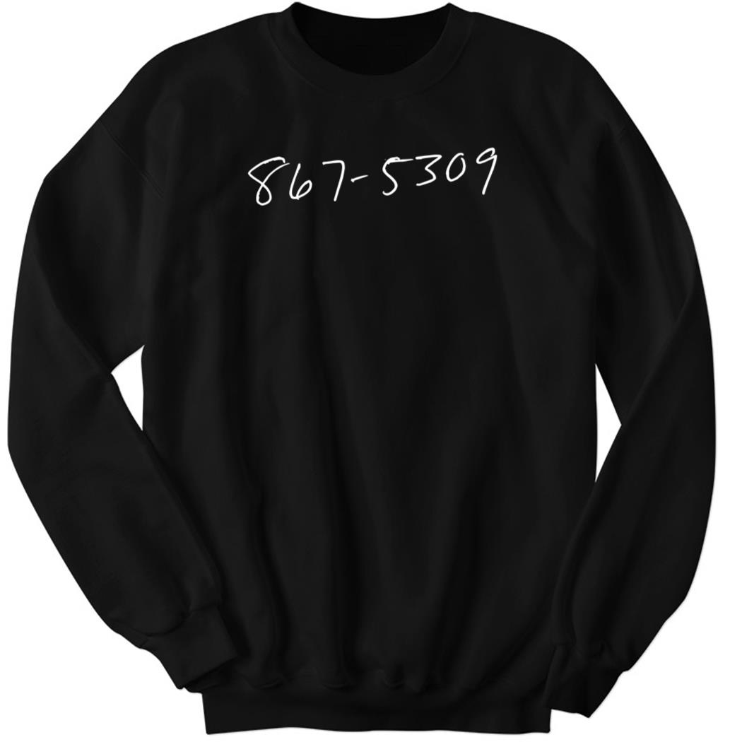 867-5309 Black Sweatshirt