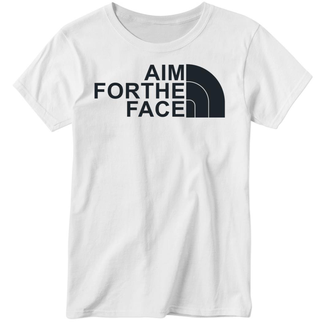 Aim For The Face Ladies Boyfriend Shirt