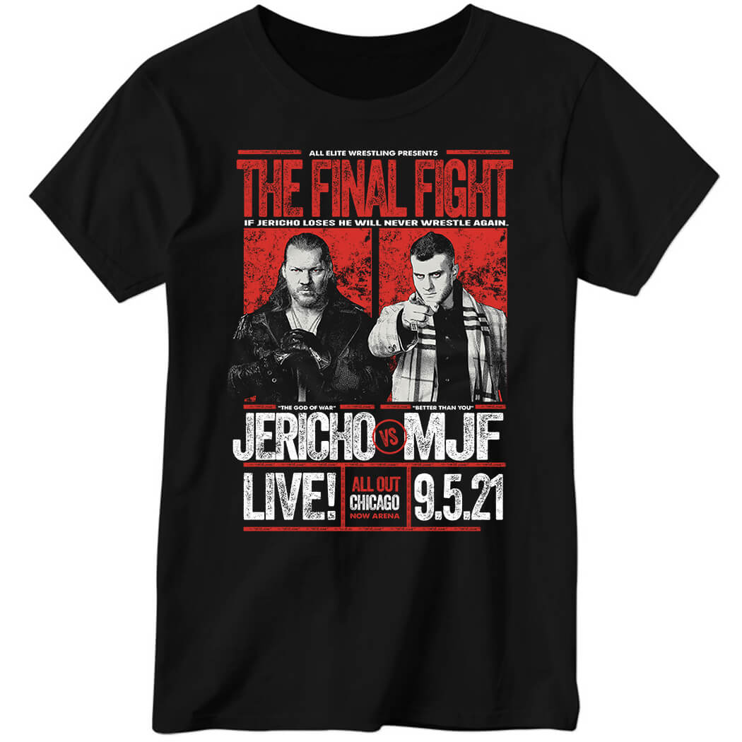 All Out 2021 Matchup – Chris Jericho vs MJF The Final Fight Ladies Boyfriend Shirt