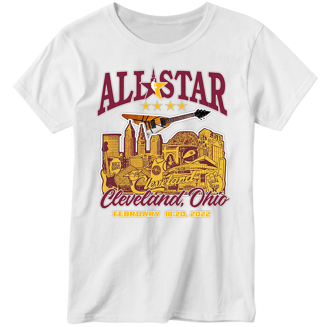 All Star Cleveland Ohio February 18 20 2022 Ladies Boyfriend Shirt