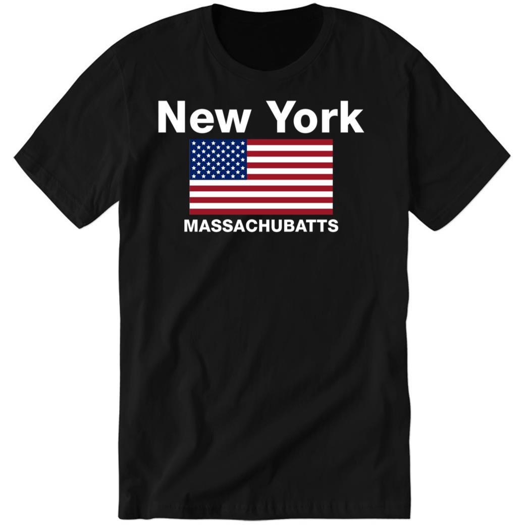 American Flag New York Massachubatts Premium SS T-Shirt