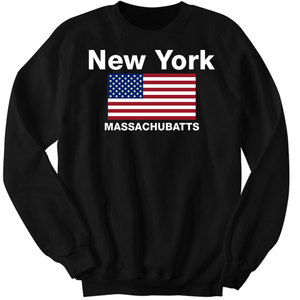 American Flag New York Massachubatts Sweatshirt