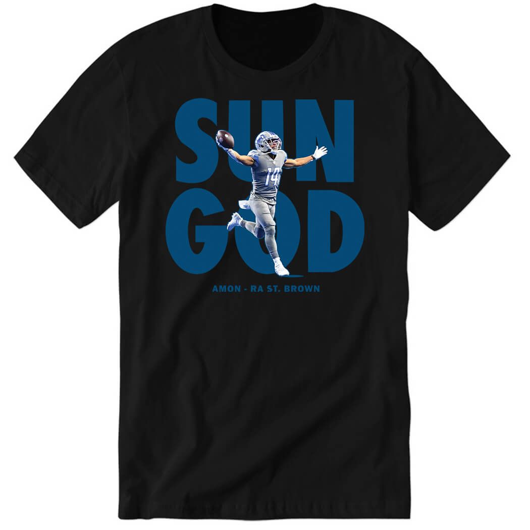 Amon-ra St Brown Sun God Premium SS T-Shirt