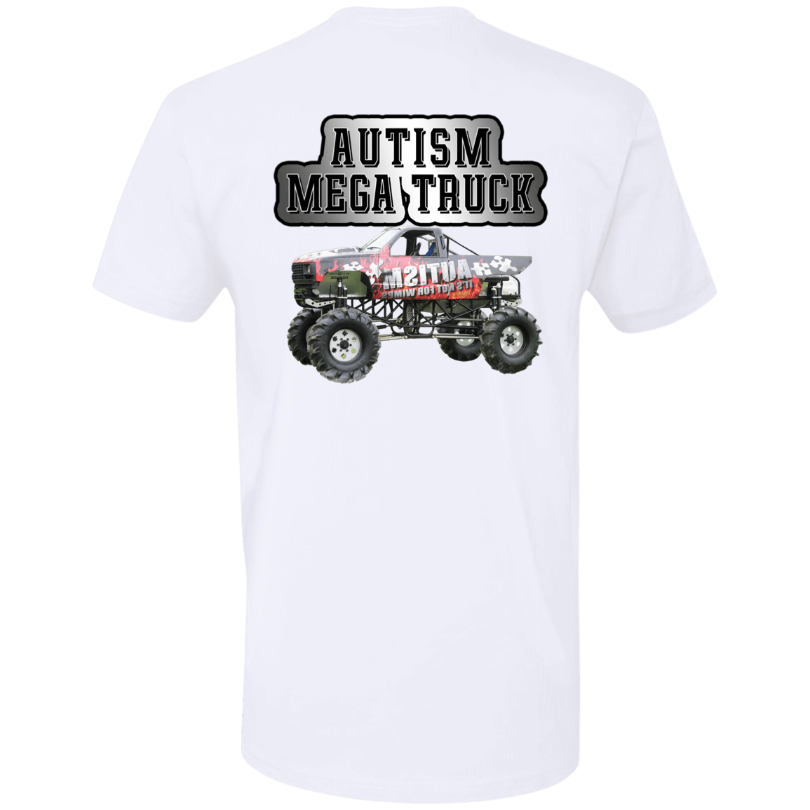 [Back]Autism Mega Truck 2022 Premium SS T-Shirt
