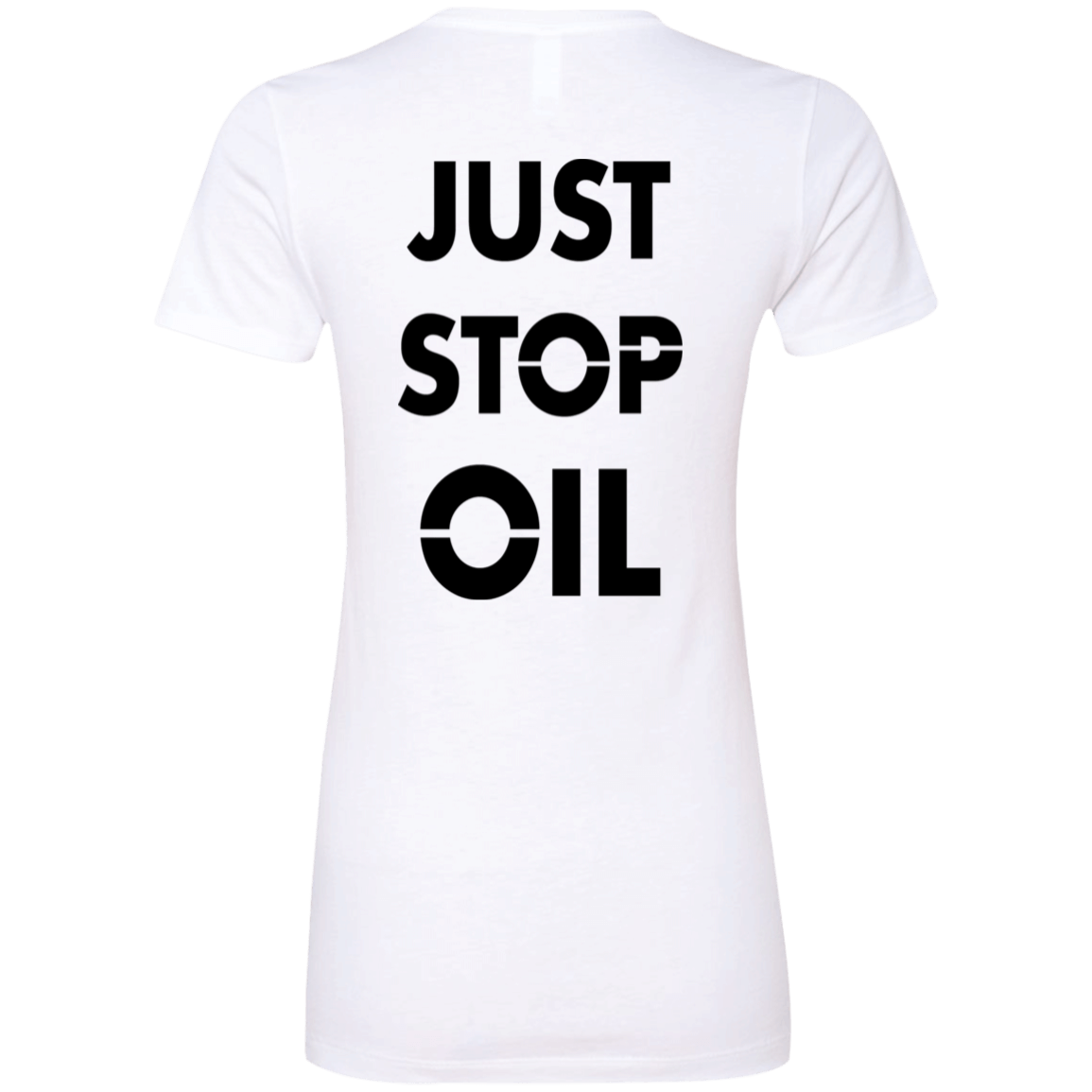 [Back]Just Stop Oil Ladies Boyfriend Shirt