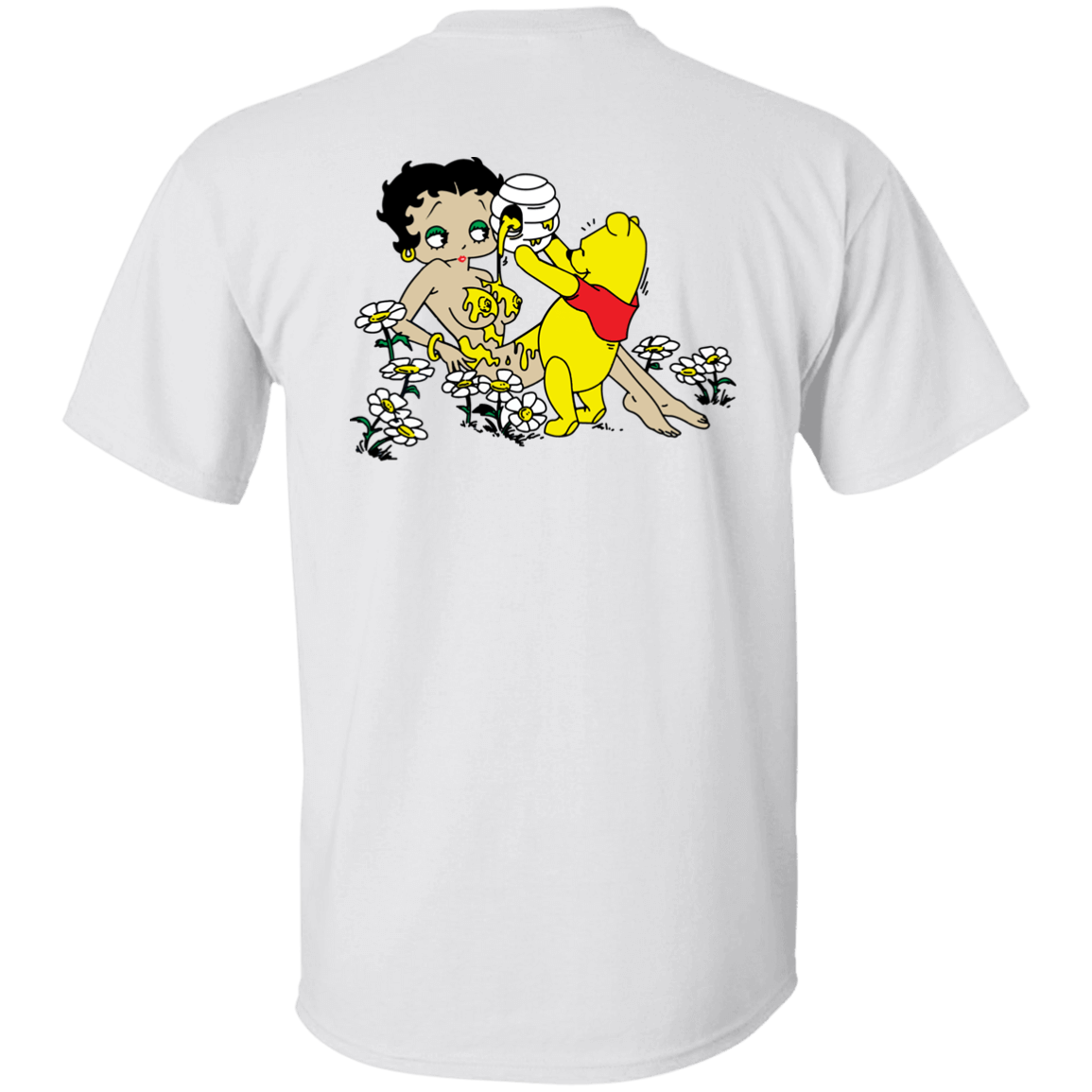 [Back]Pooh Pouring Honey On Betty Boop Shirt