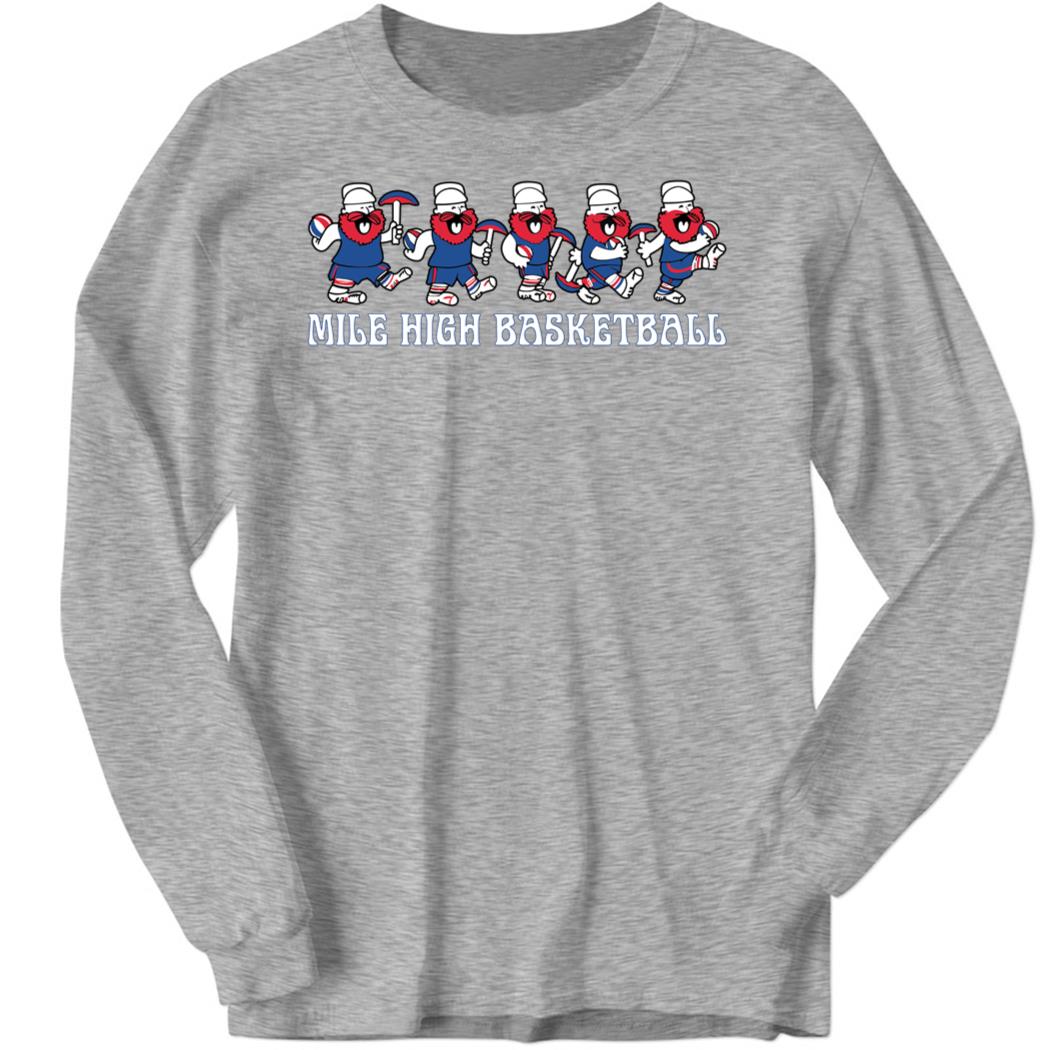Barstool Mile High Basketball Long Sleeve Shirt