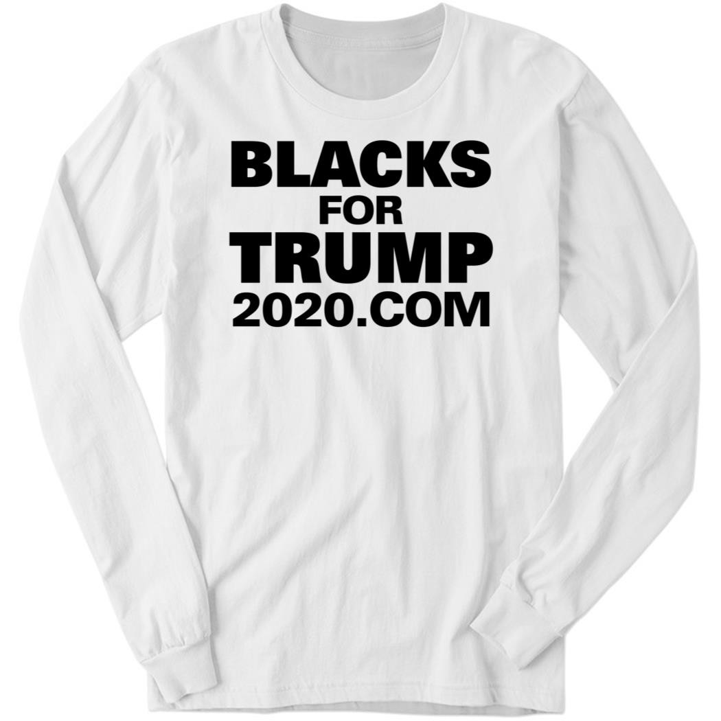 Black For Trump 2020 Com Long Sleeve Shirt