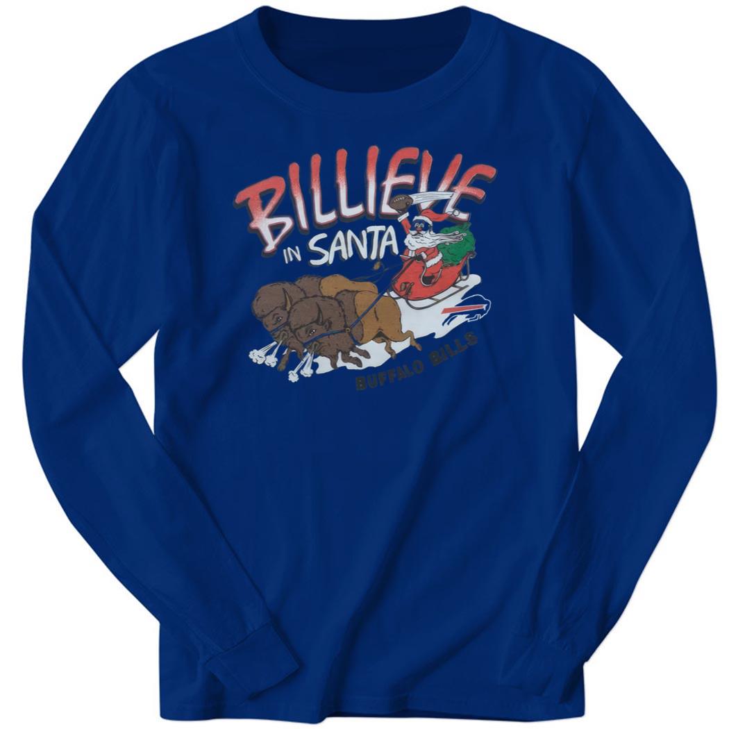 Buffalo Bills Billeve In Santa Christmas Long Sleeve Shirt