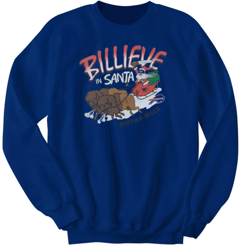 Buffalo Bills Billeve In Santa Christmas Sweatshirt