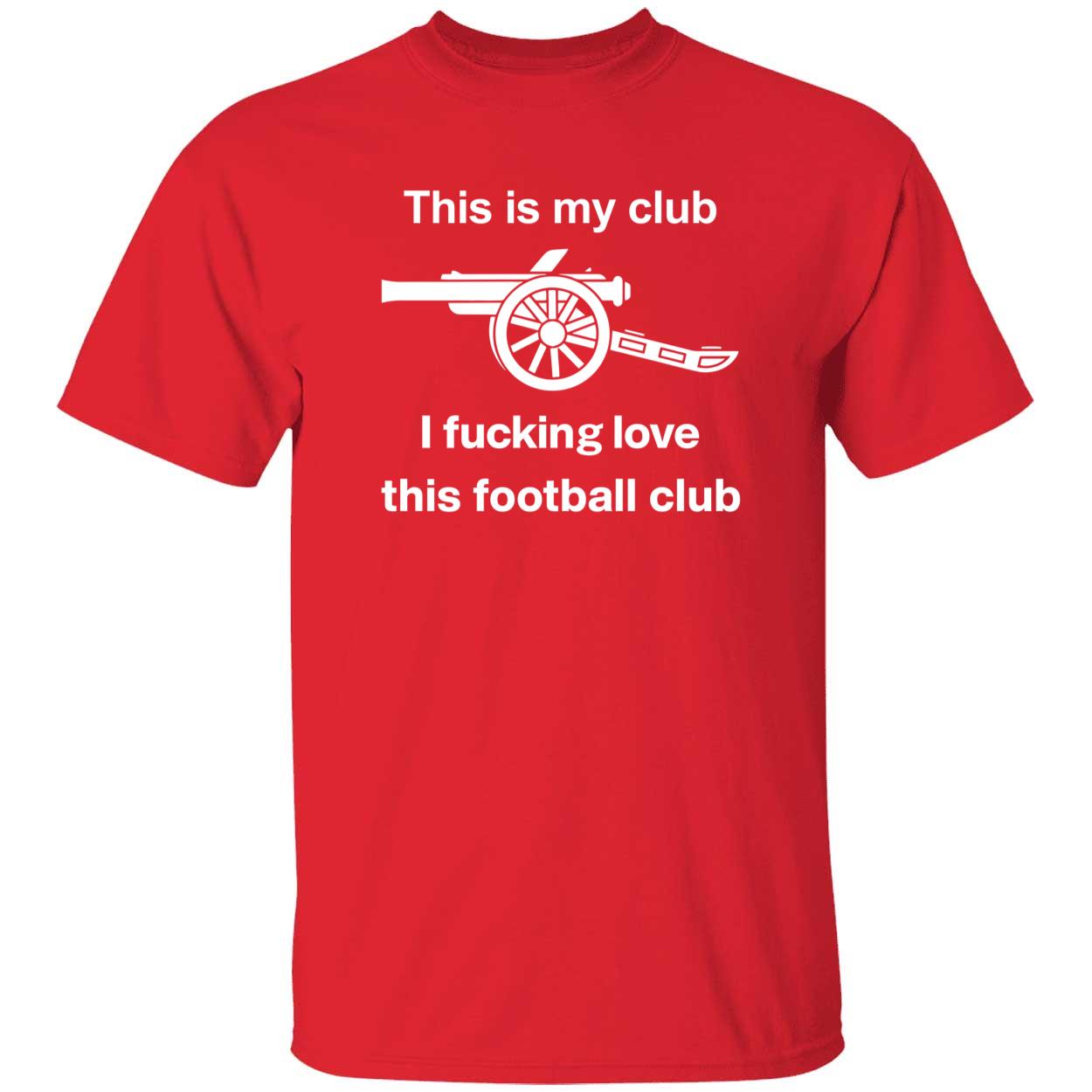 Bukayo Saka This Is My Club I Fucking Love This Football Club Shirt