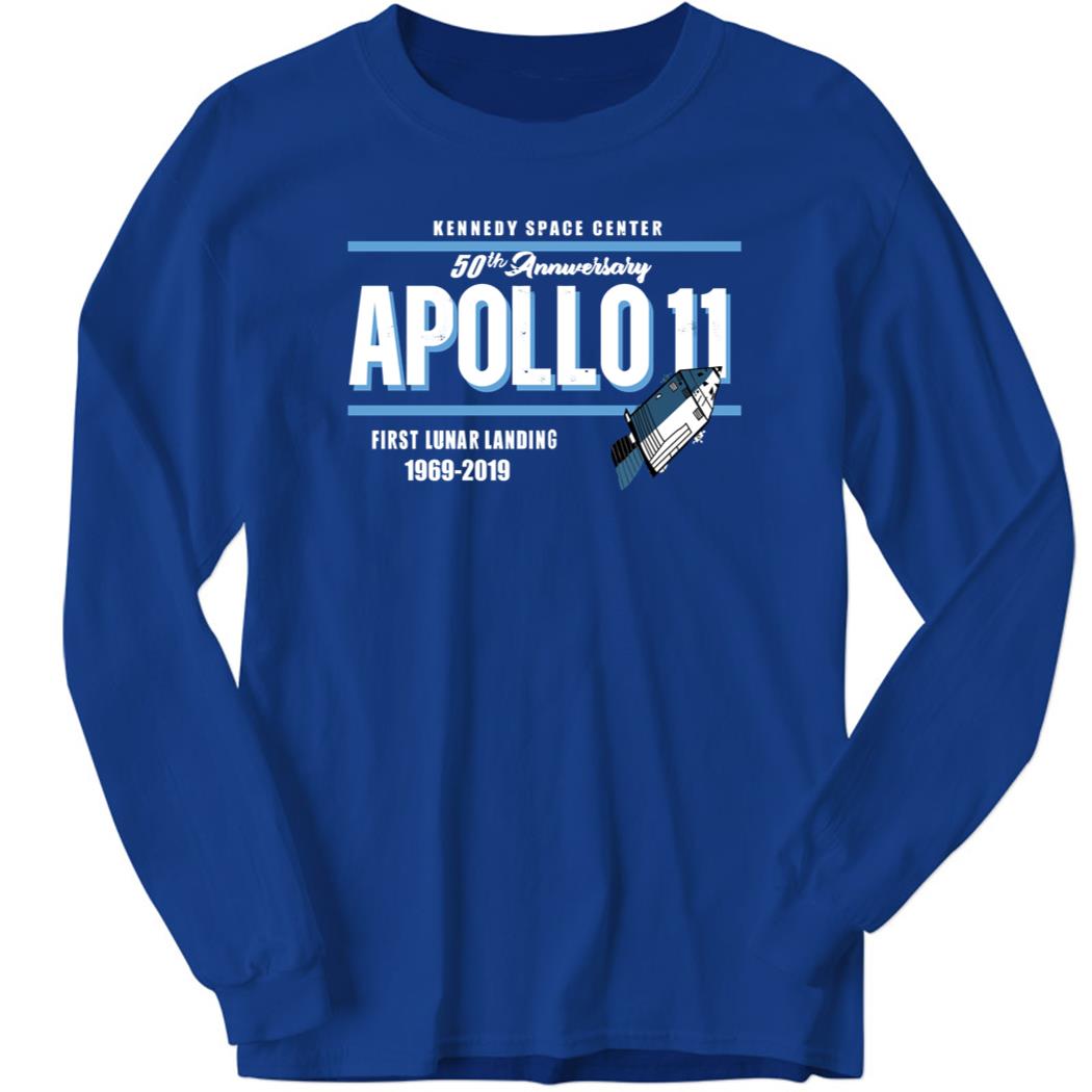 Buzz Aldrin Apollo11 Launch Day 50Th Anniversary Long Sleeve Shirt