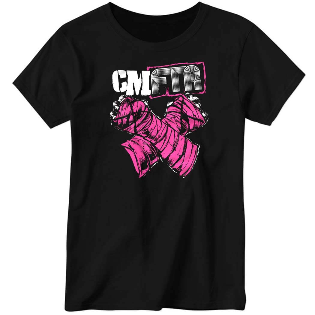 CM Punk & FTR – CMFTR Ladies Boyfriend Shirt