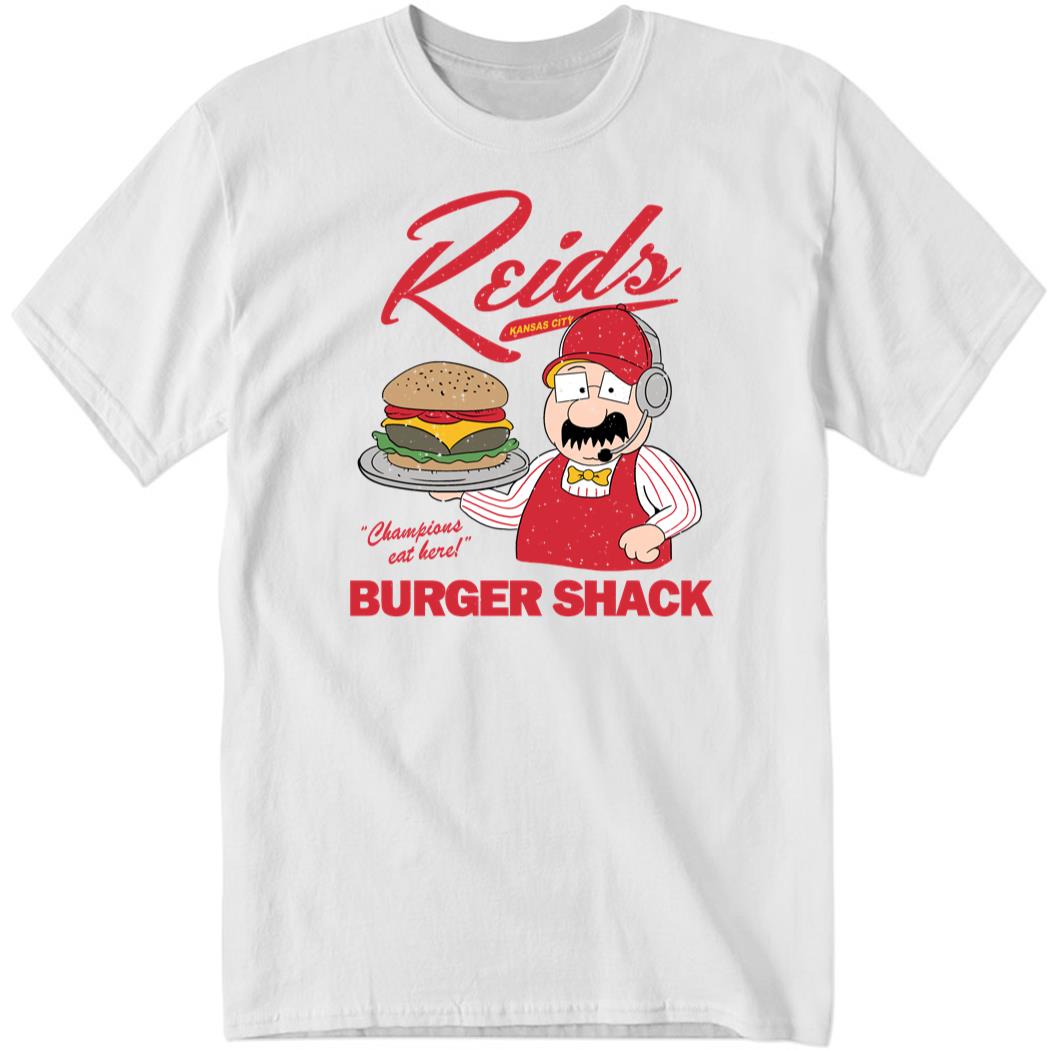 Champions Eat Here Burger Shack Shirt