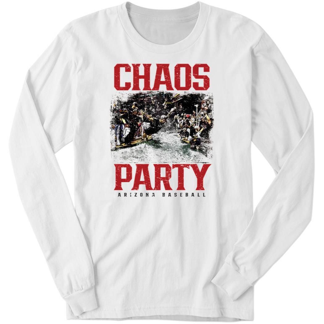 Chaos Party Arizona Baseball Rally Long Sleeve Shirt