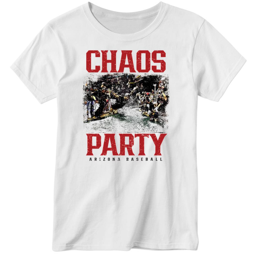 Chaos Party Arizona Baseball Rally Ladies Boyfriend Shirt