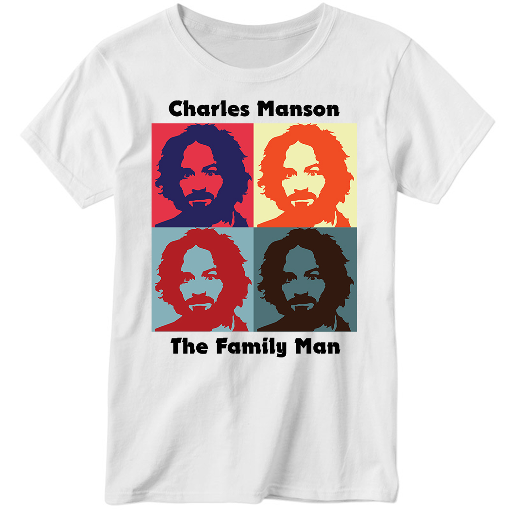 Charles Manson The Family Man Ladies Boyfriend Shirt