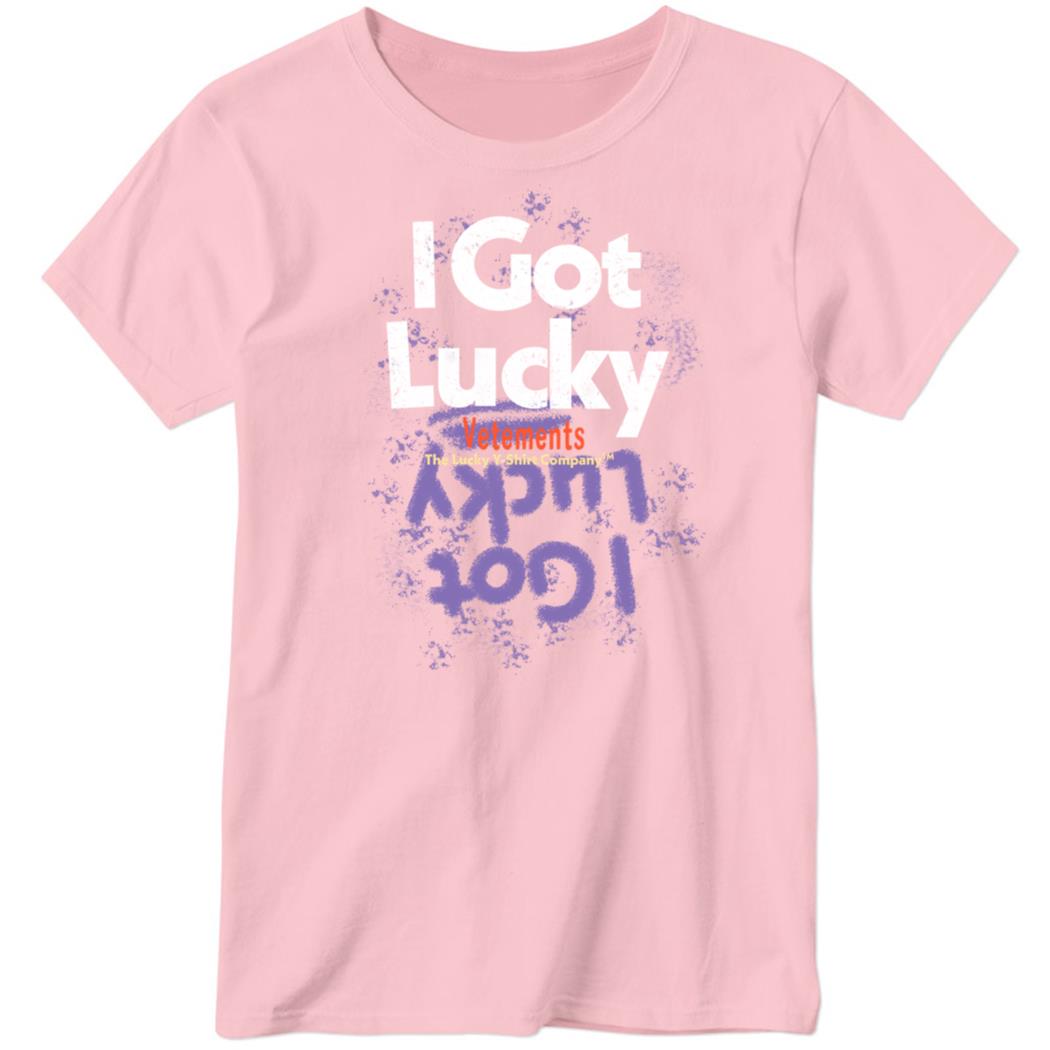 Chris Brown I Got Lucky Pink Ladies Boyfriend Shirt