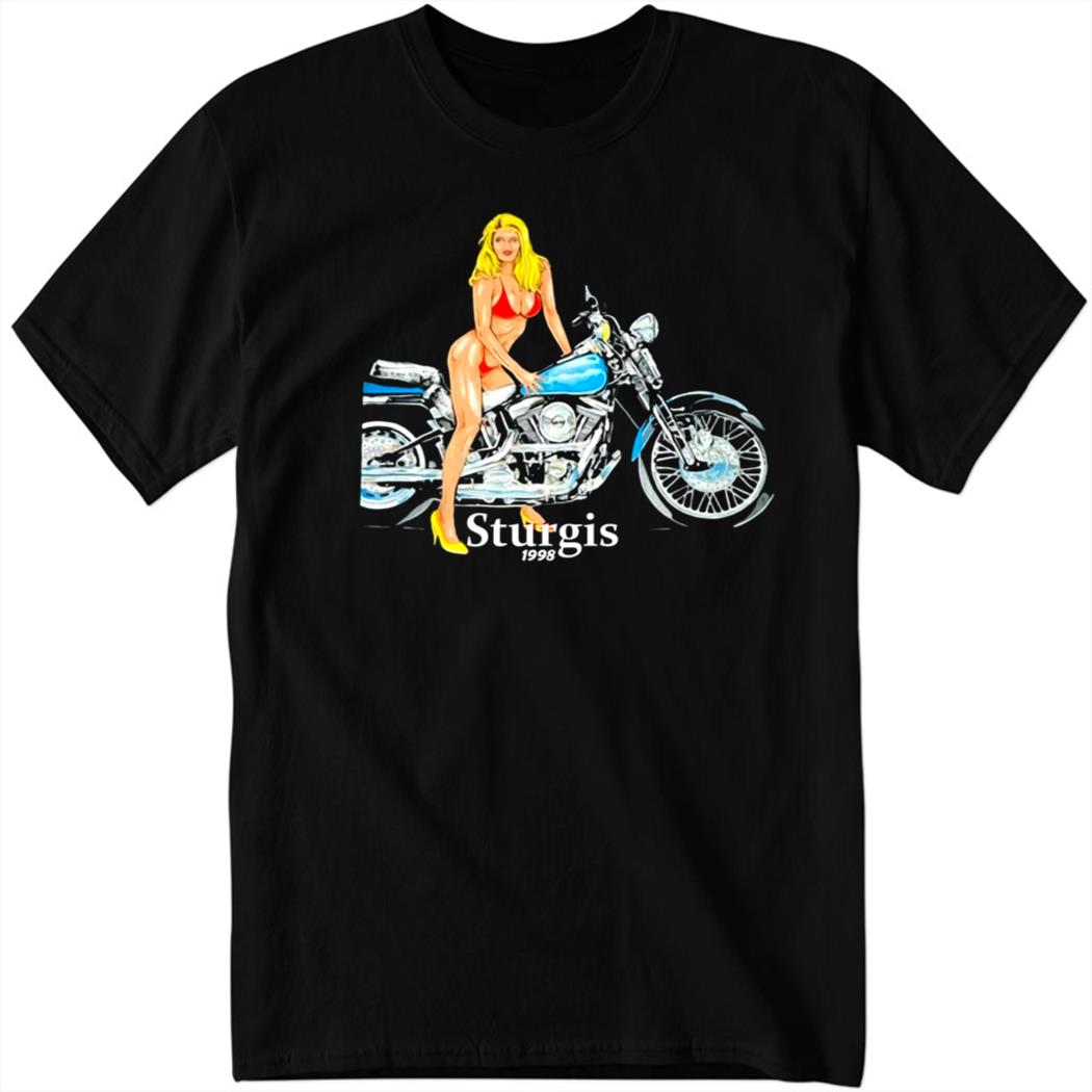 Chrismelberger Vtg 1998 Sturgis Motorcycles Bikini Biker Babe Shirt