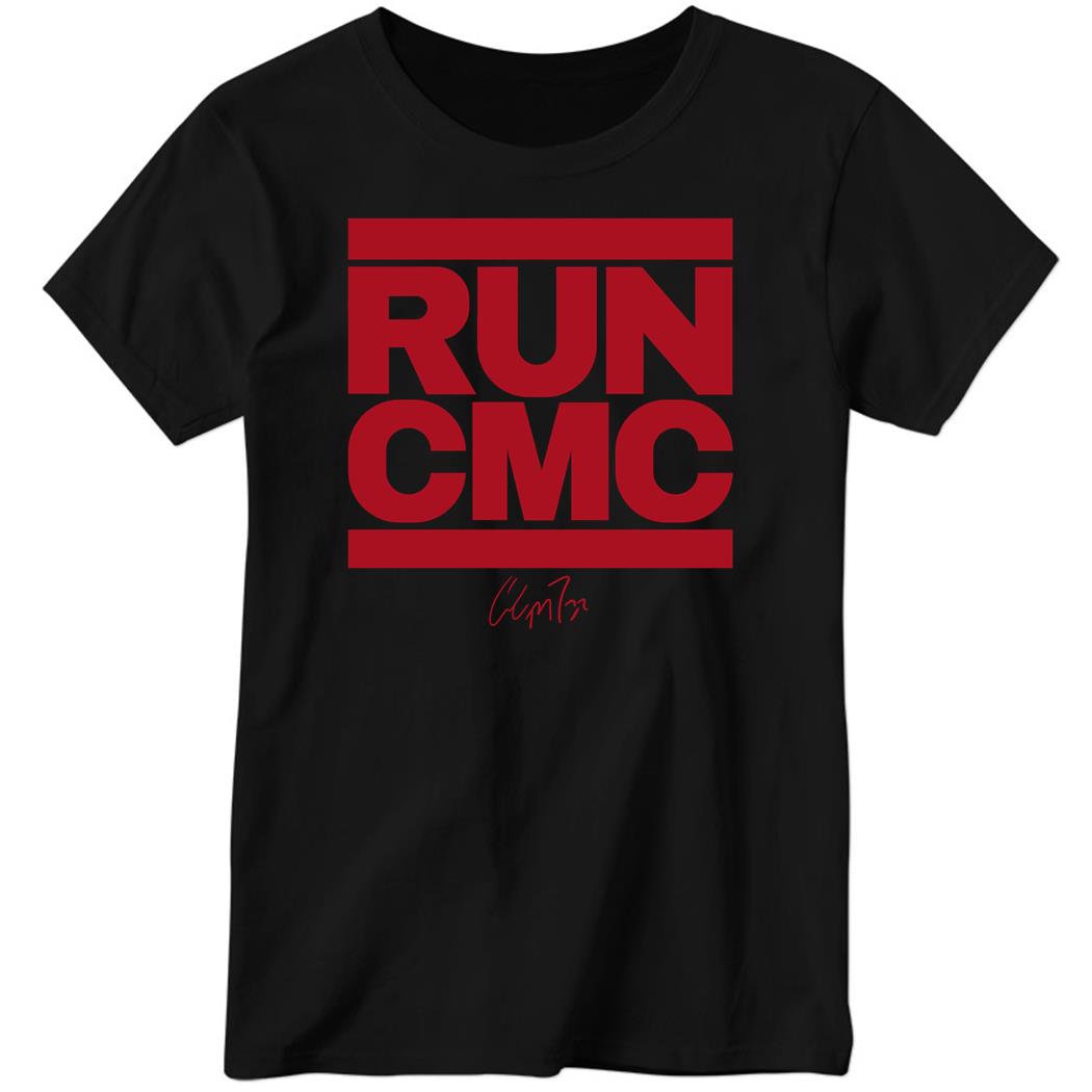Christian Mccaffrey Run Cmc San Francisco Ladies Boyfriend Shirt