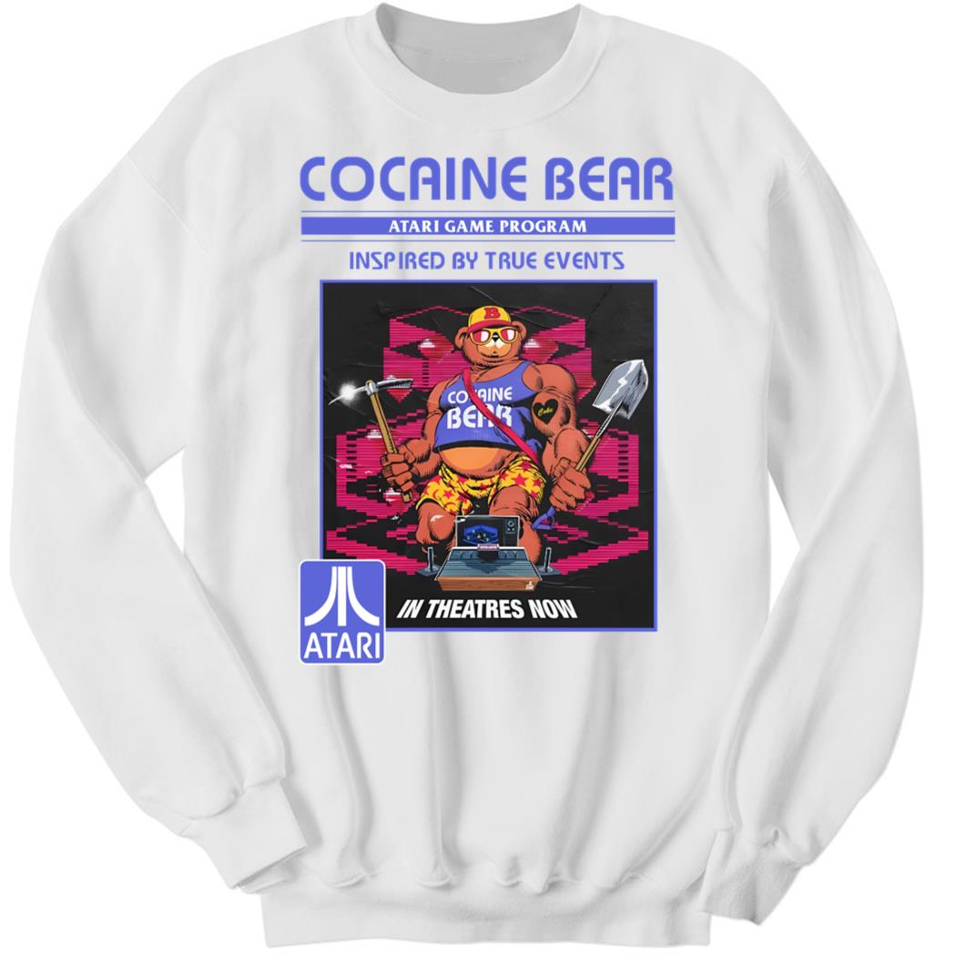 Cocaine Bear 2 White Sweatshirt