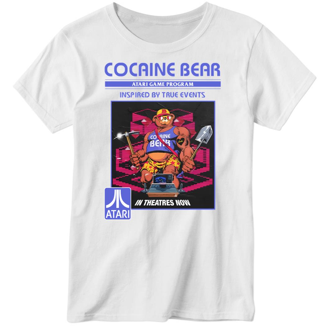 Cocaine Bear 2 White Ladies Boyfriend Shirt