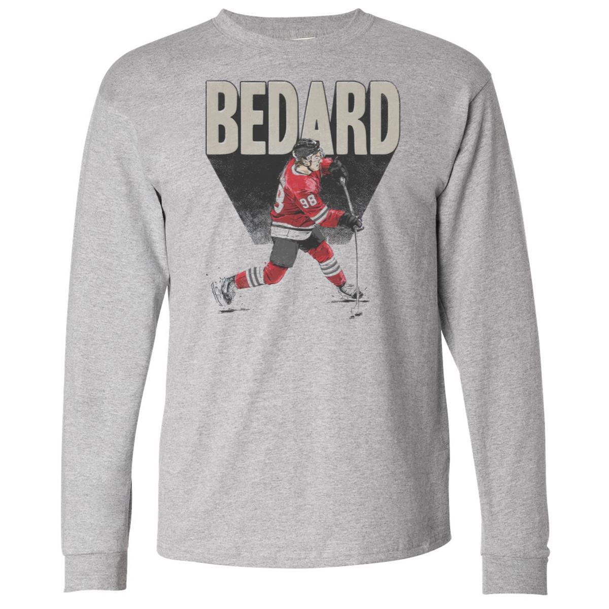 Connor Bedard Chicago Bold Long Sleeve Shirt