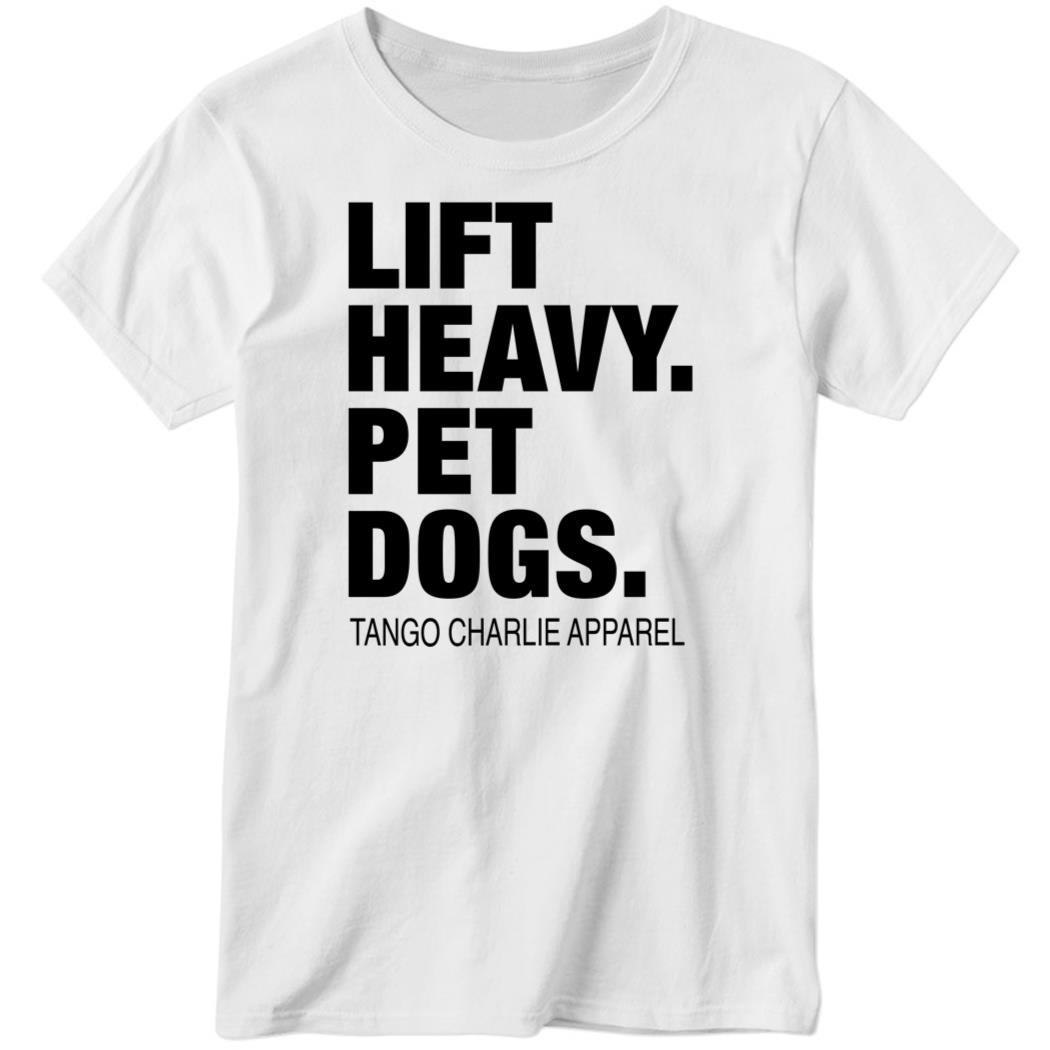 Connor Hughes Lift Heavy Pet Dogs Ladies Boyfriend Shirt