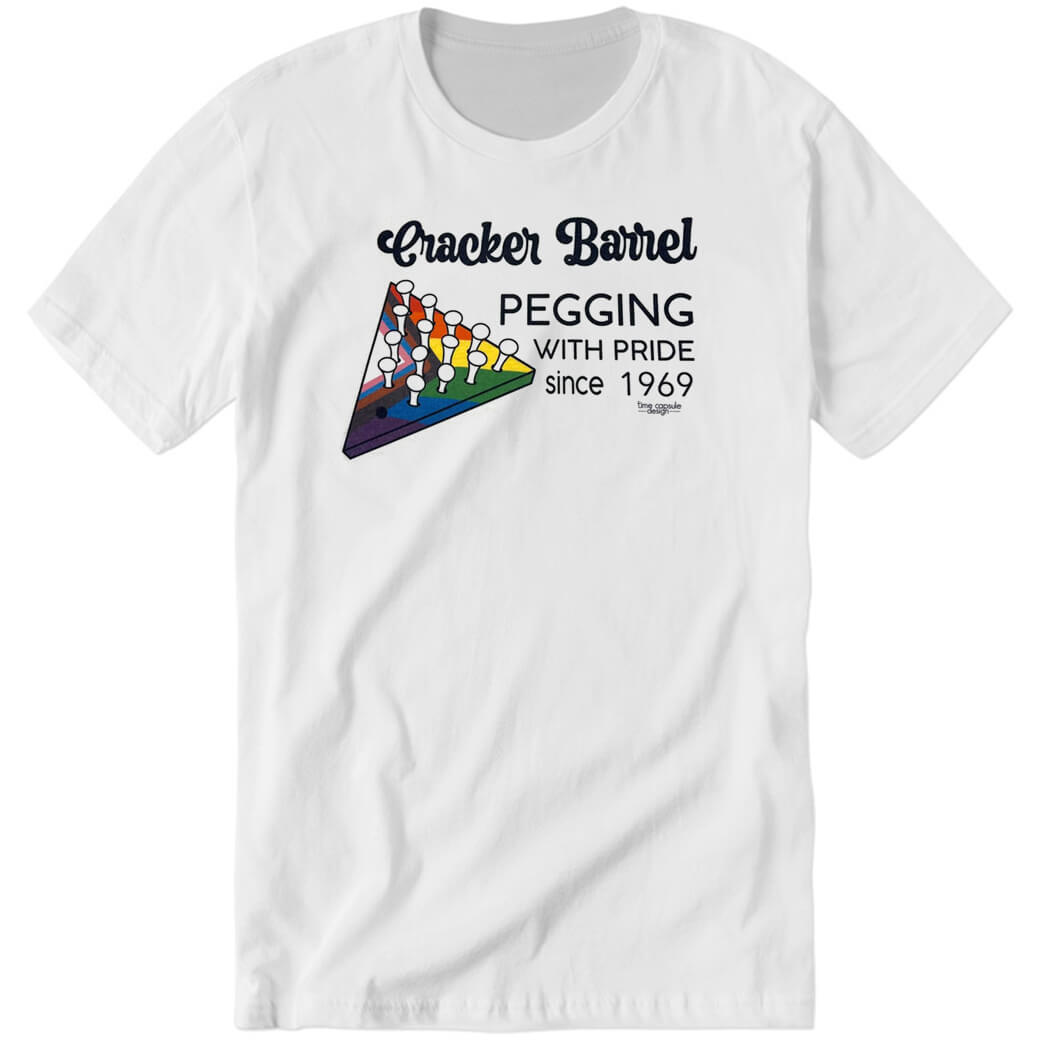 Cracker Barrel Pegging With Pride Since 1969 Premium SS T-Shirt