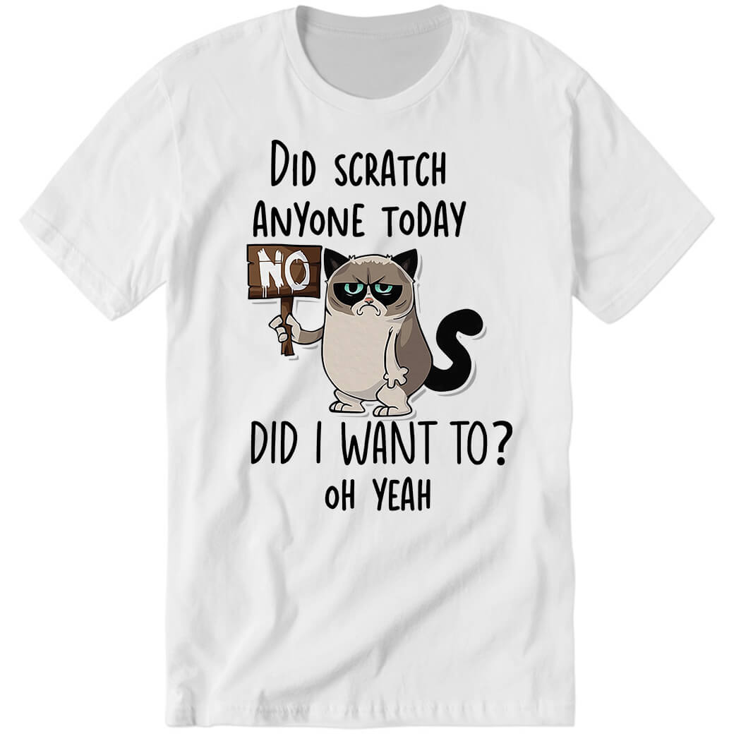Did Scratch Anyone Today Did I Want To Oh Yeah Premium SS T-Shirt