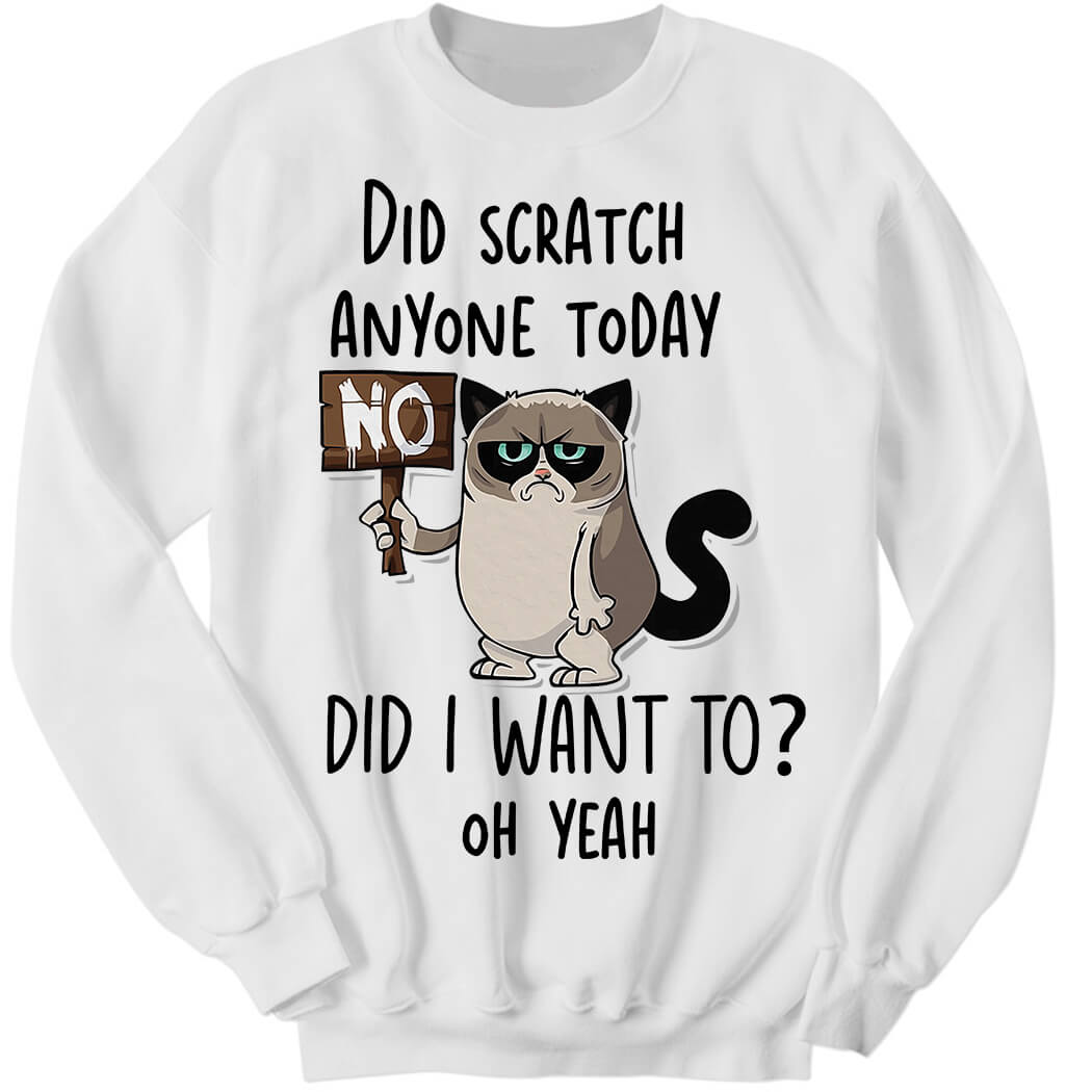 Did Scratch Anyone Today Did I Want To Oh Yeah Sweatshirt