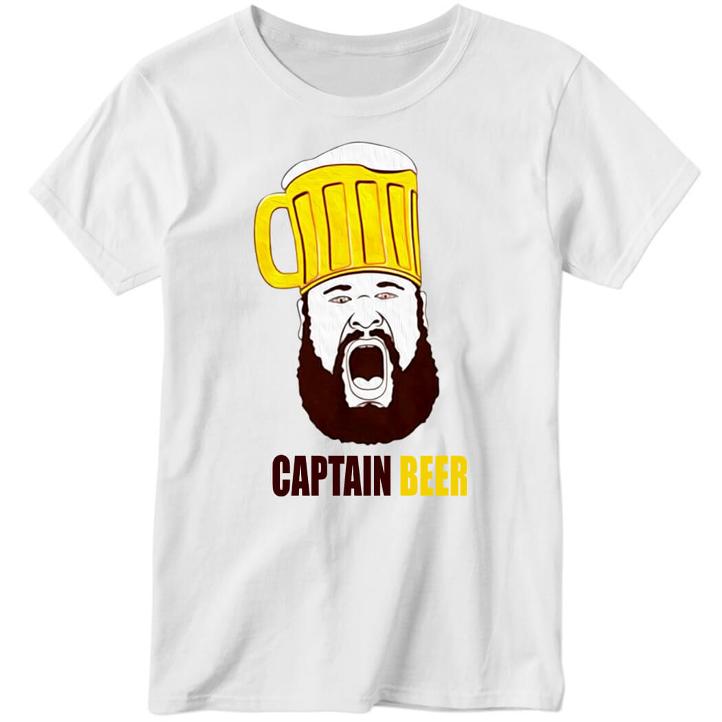 Dominic Grecco Captain Beer Logo Ladies Boyfriend Shirt