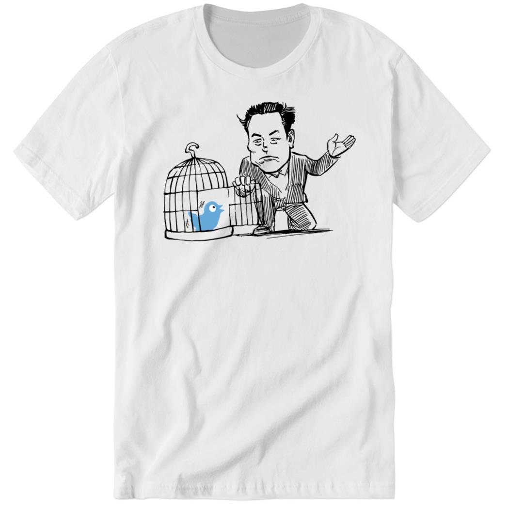 Elon Musk Free Twitter Bird Premium SS T-Shirt