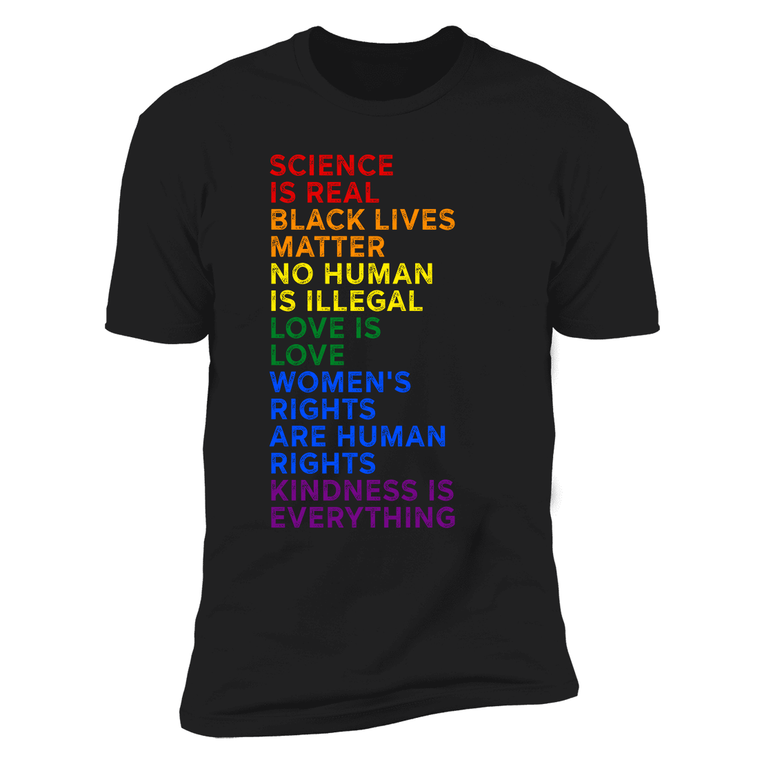 Finn Balor Science Is Real Black Lives Matter No Human Is Illegal Love Is Love Women’s LGBT Premium SS T-Shirt