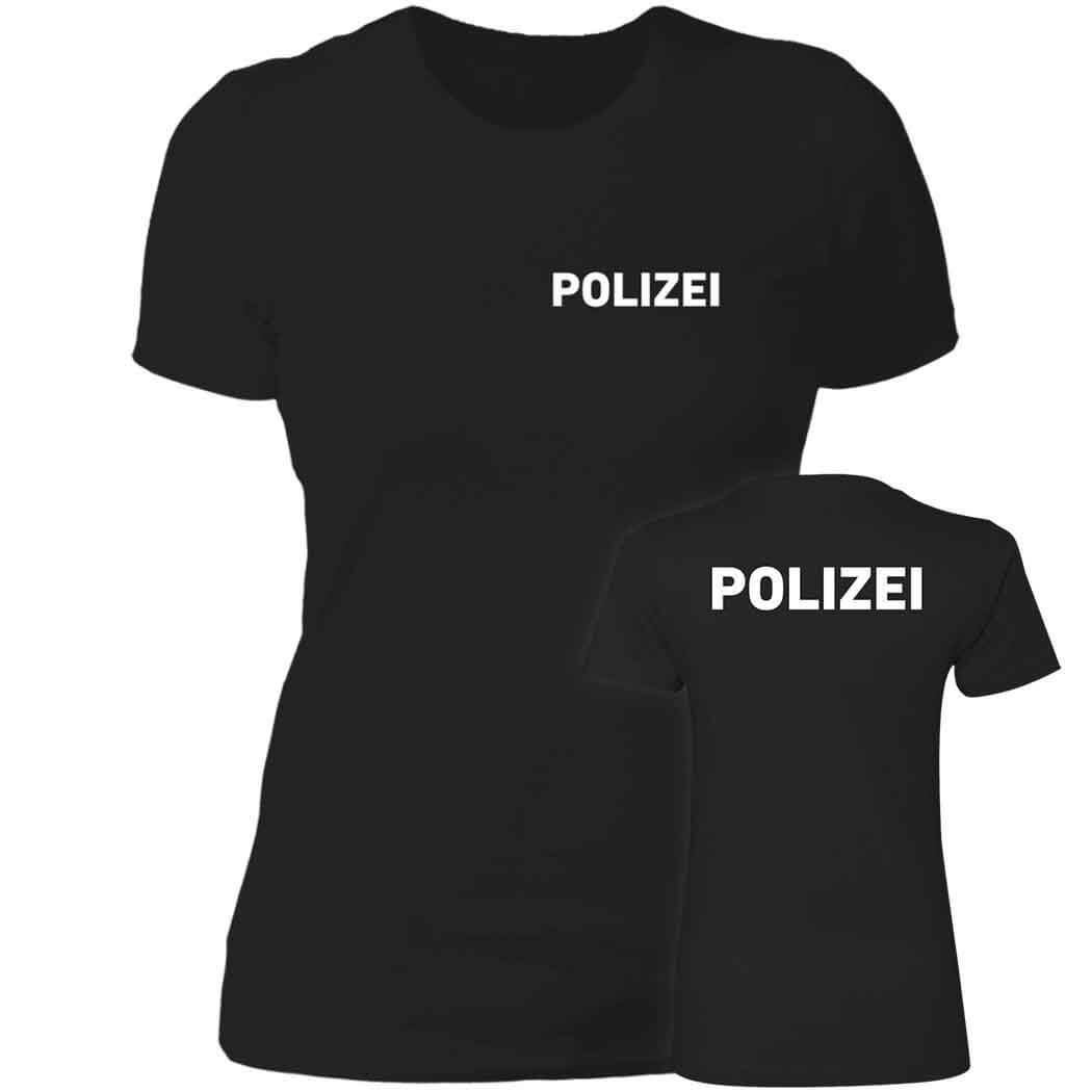 [Font+Back] Polizei Ladies Boyfriend Shirt