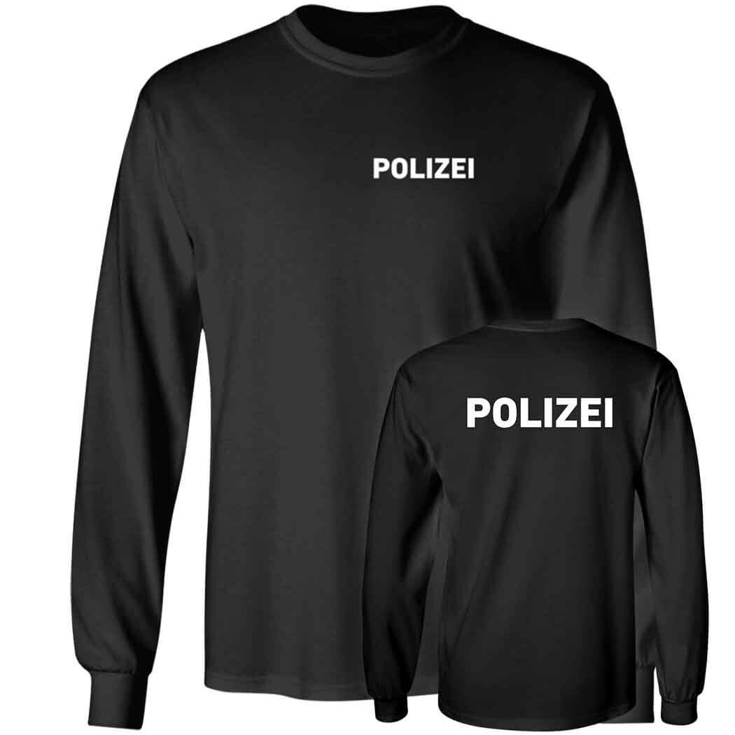 [Font+Back] Polizei Long Sleeve Shirt