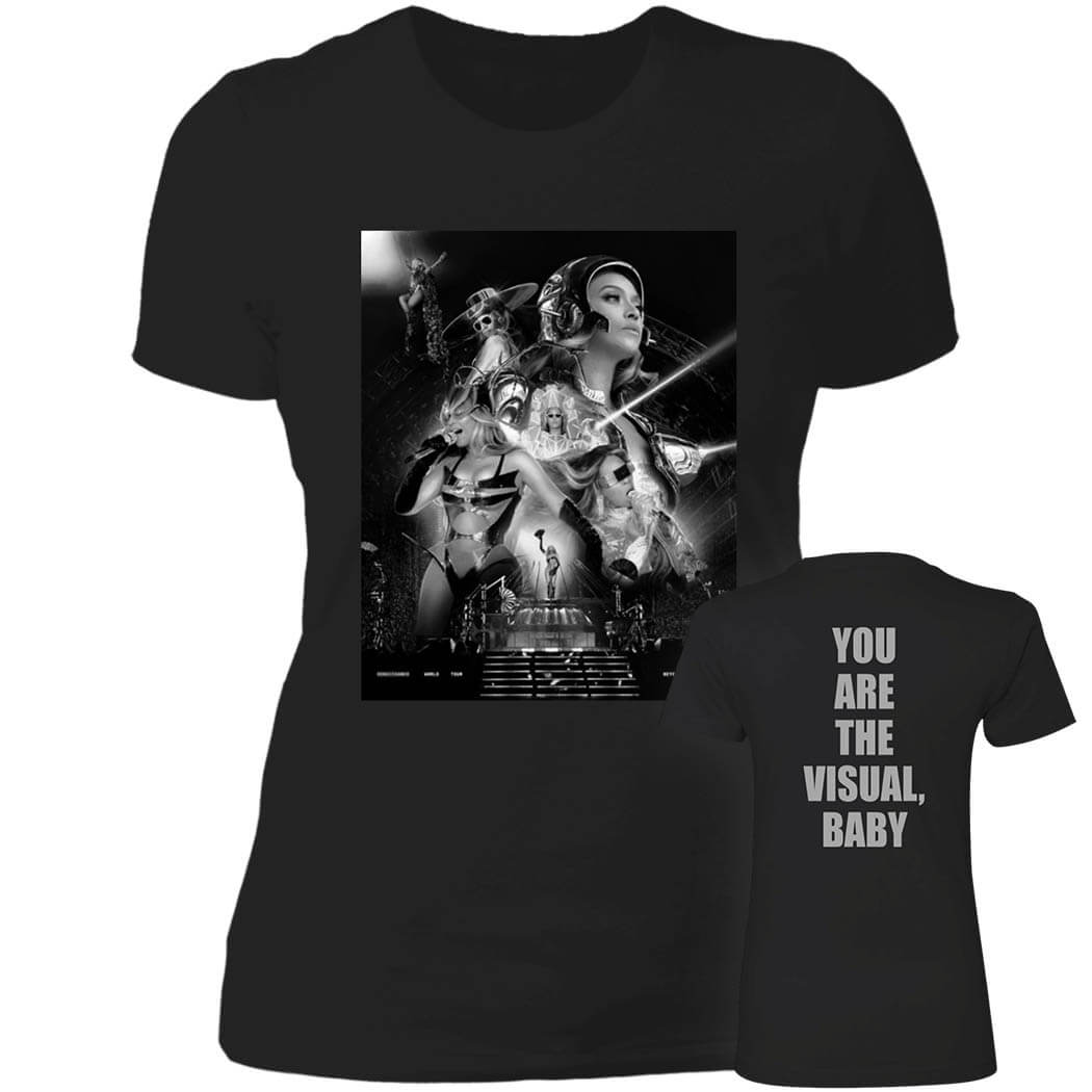 [Front + Back] Beyonce You Are The Visual Baby Houston Ladies Boyfriend Shirt