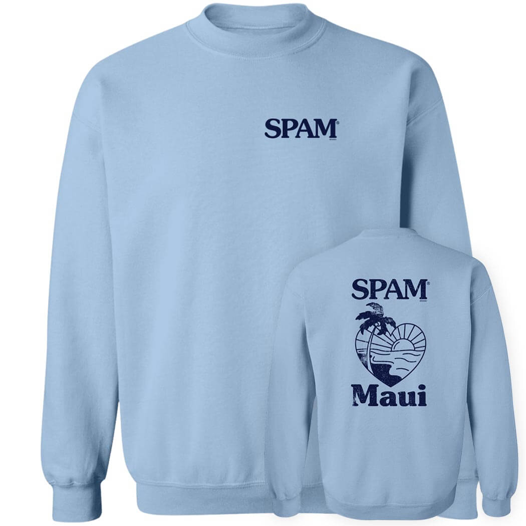[Front + Back] Spam Maui Shirt Spam Loves Maui Sweatshirt