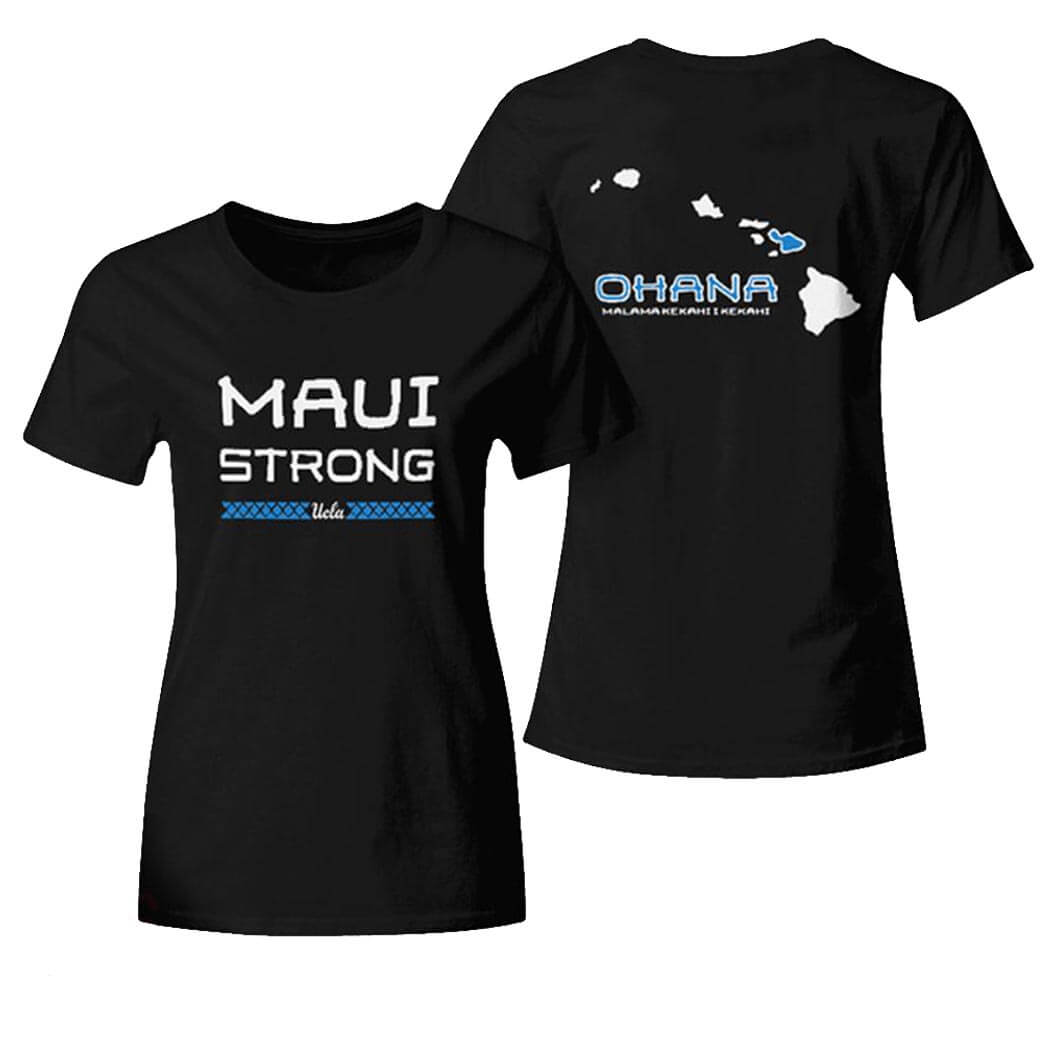 [Front+Back] Ucla Maui Strong Ladies Boyfriend Shirt