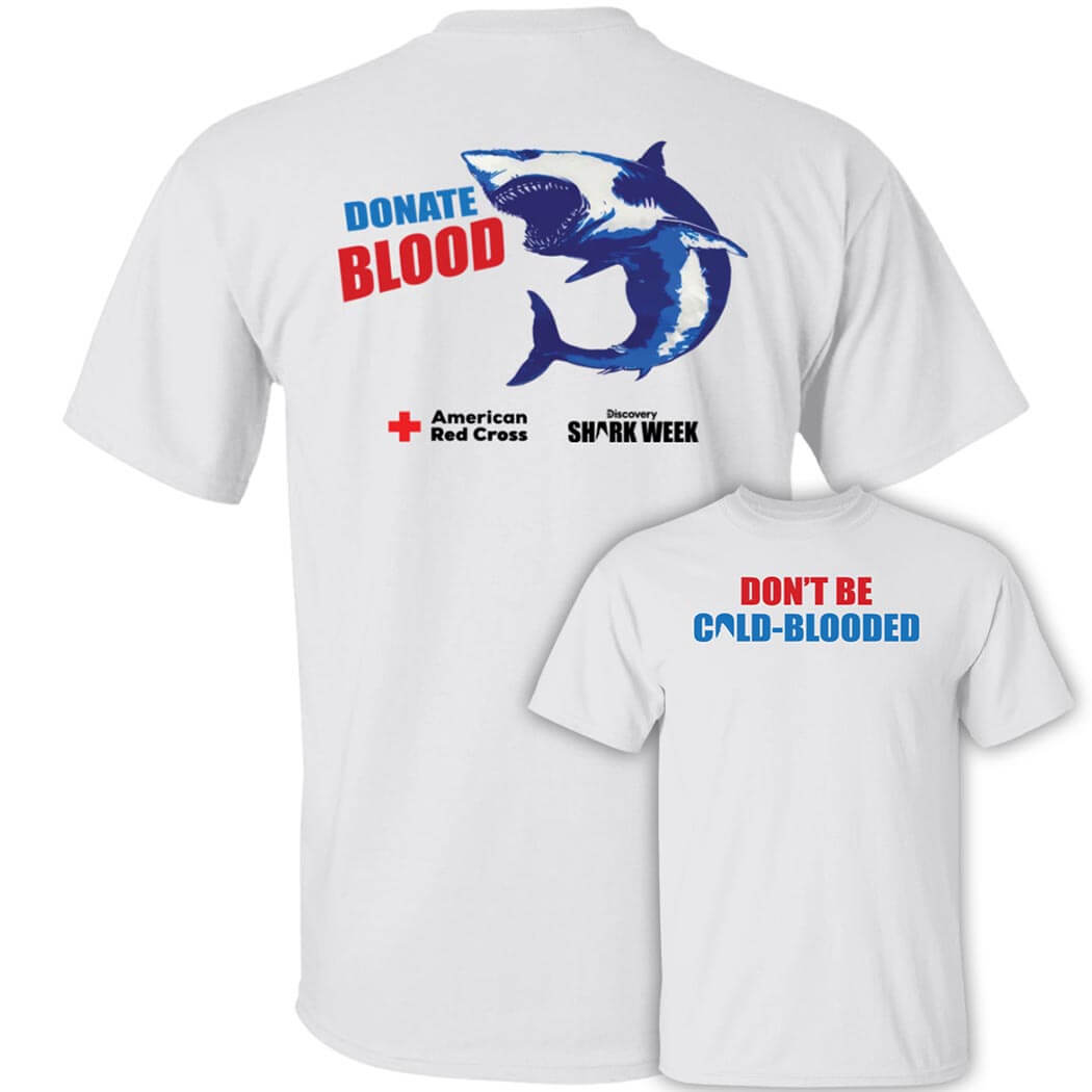 [Front+Back]2023 Red Cross Shark Week Shirt