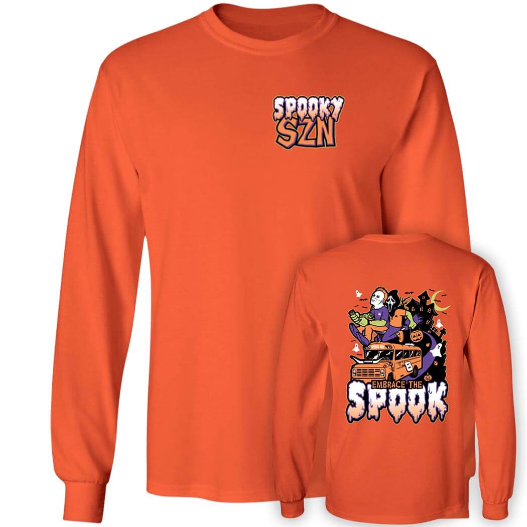 [Front+Back]Barstool Spooktober Spooky Long Sleeve Shirt